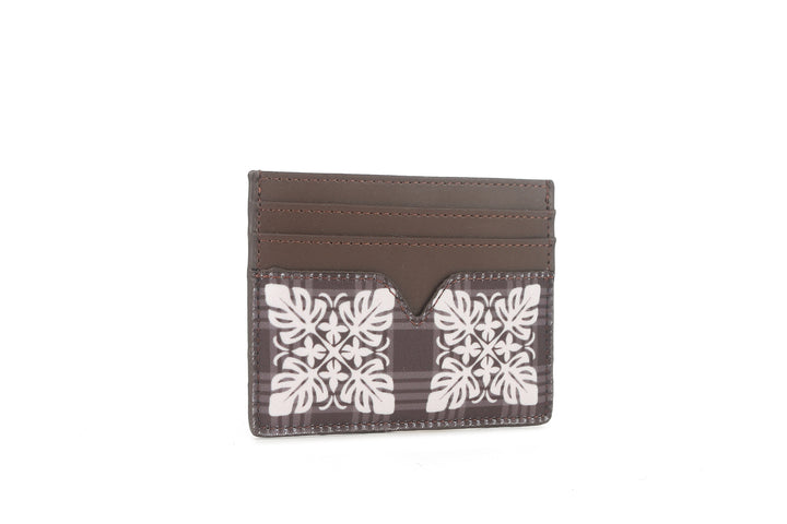 Card Case Meilany Quilt Palaka Brown