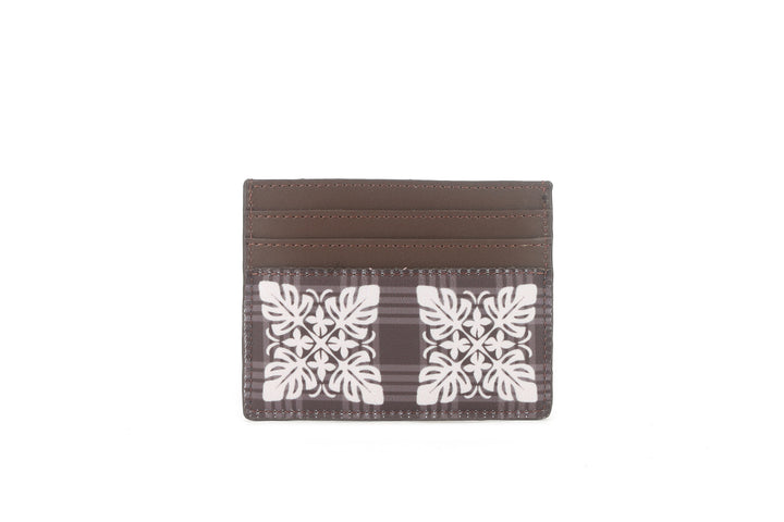 Card Case Meilany Quilt Palaka Brown