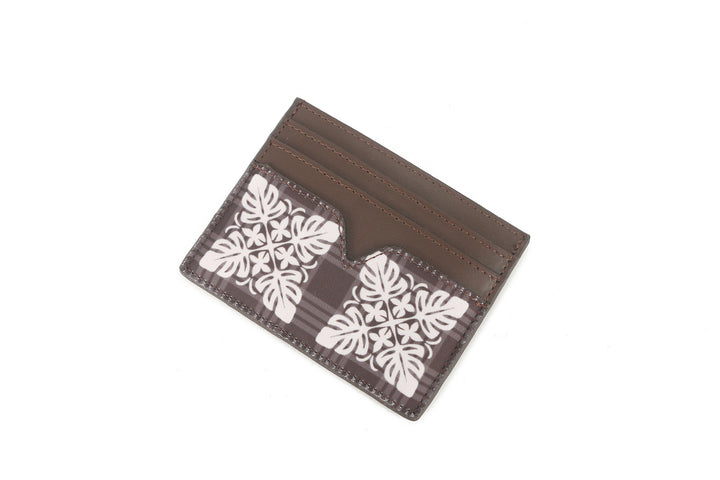 Card Case Meilany Quilt Palaka Brown
