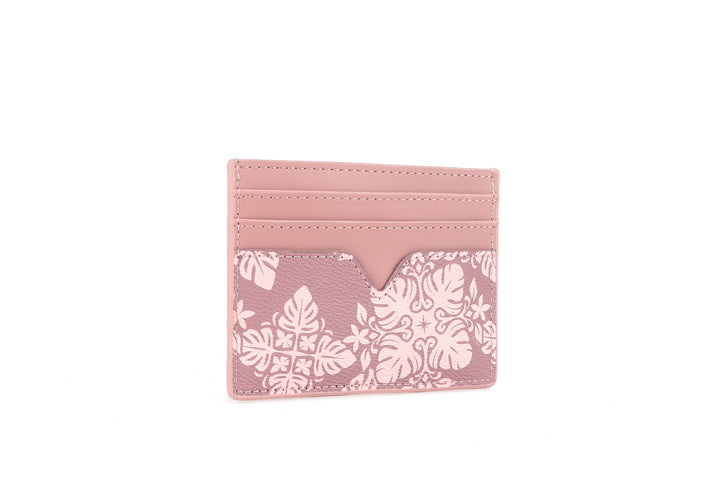 Card Case Meilany Quilt Dusty Rose