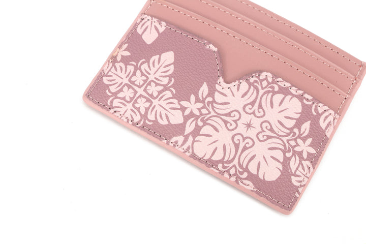 Card Case Meilany Quilt Dusty Rose