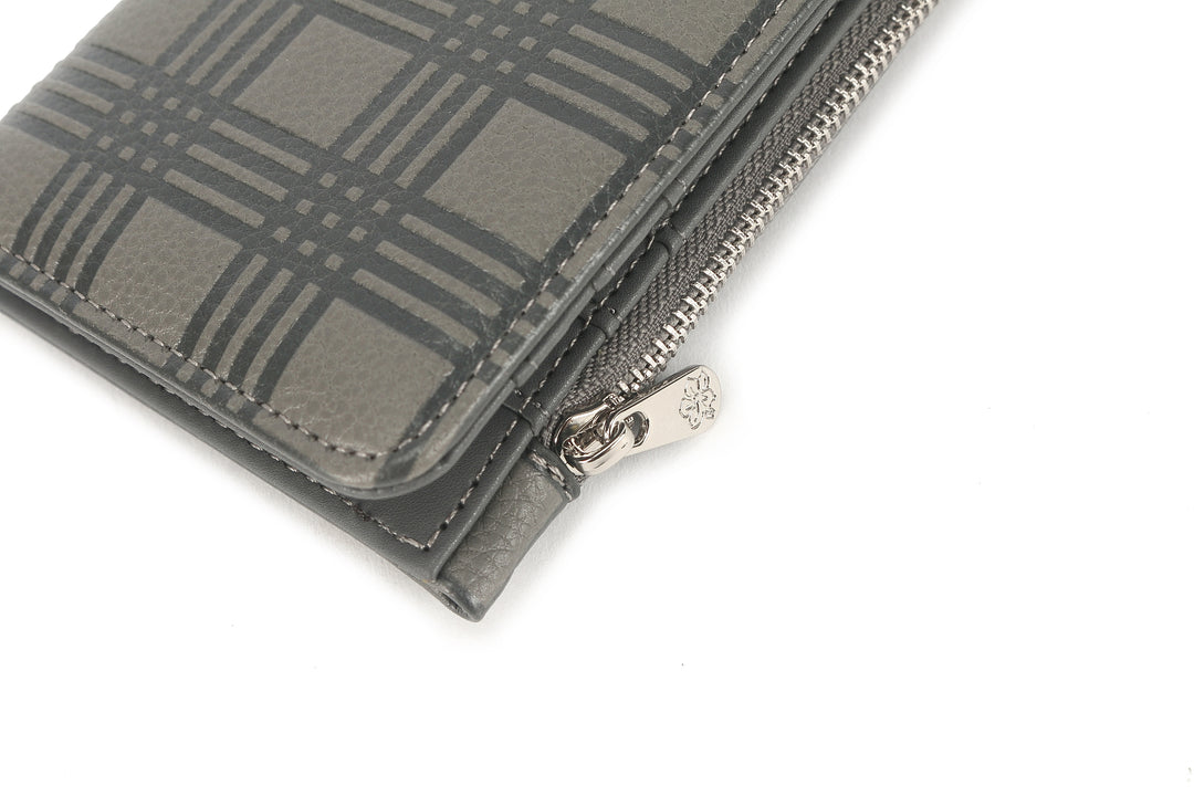 Wallet Joanne Palaka Embossed Grey