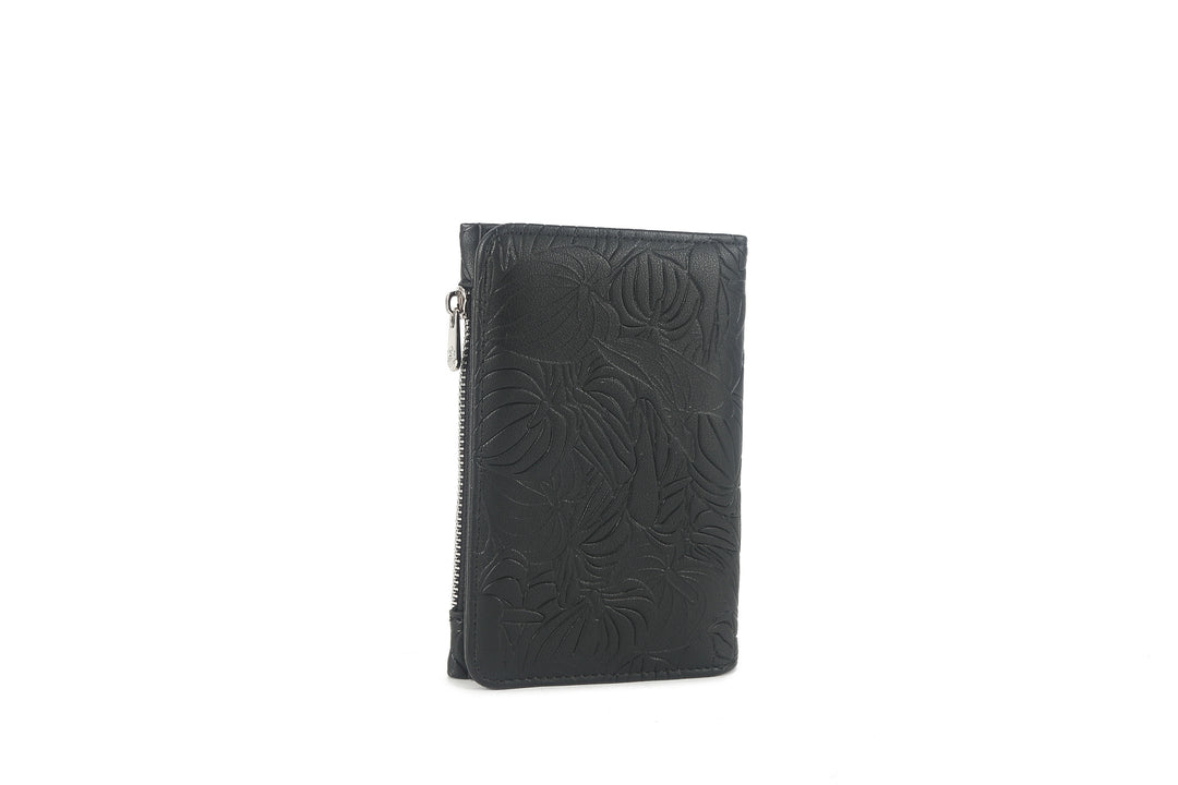 Wallet Joanne Anthurium Embossed Black
