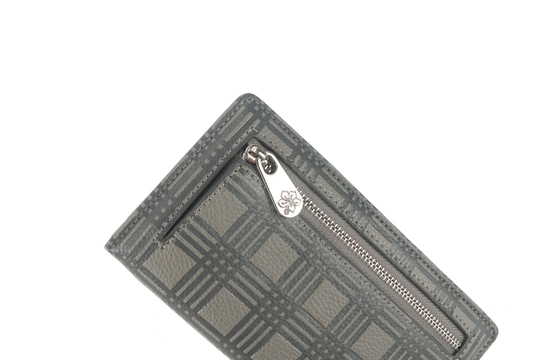 Wallet Teyla Palaka Embossed Grey