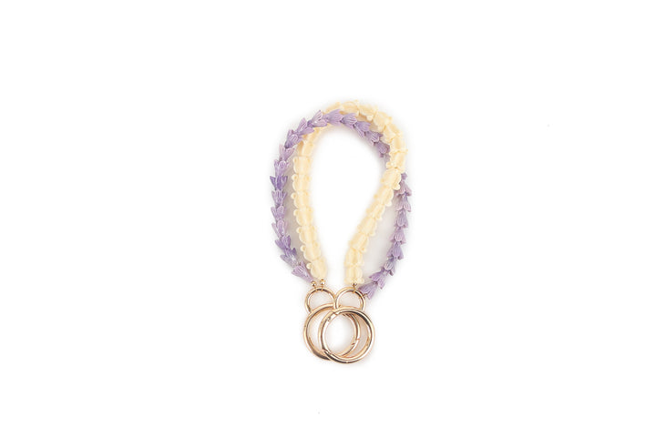 Lei Deco Charm 2-std Crown White Pakalana Purple