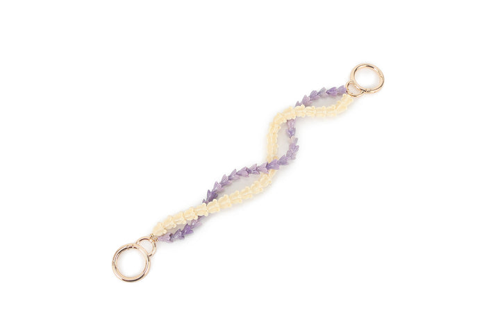 Lei Deco Charm 2-std Crown White Pakalana Purple