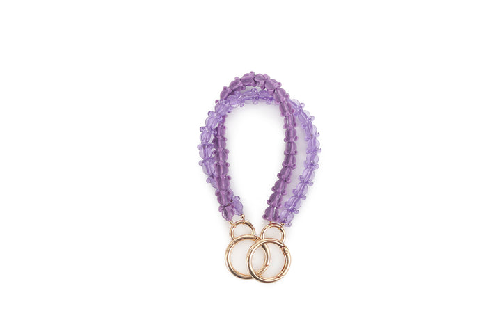 Lei Deco Charm 2-std Crownflower Purple Double