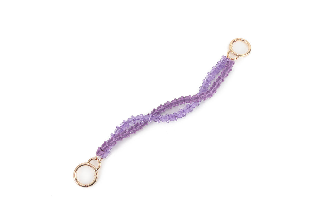 Lei Deco Charm 2-std Crownflower Purple Double