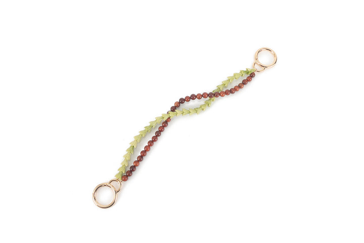 Lei Deco Charm 2-std Green Pakalana Wood Bead