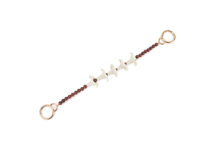 Lei Deco Charm 1-std 5 Puakenikeni White Wood Bead