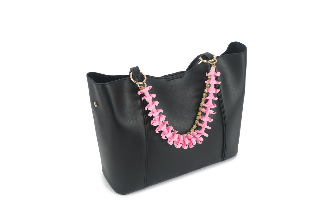 Lei Deco Charm 2-std Puakenikeni Pink Pikake Green 16.5"