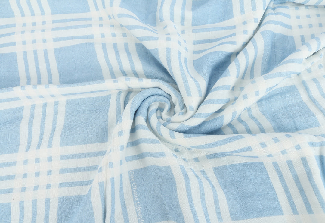 Luxury Bamboo Blanket Palaka Blue