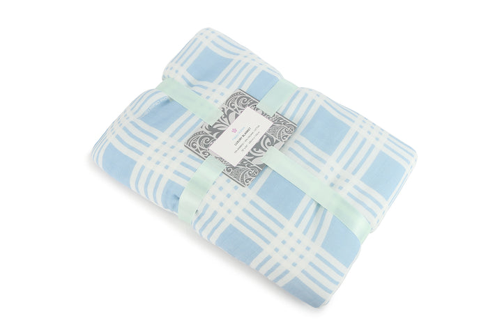 Luxury Bamboo Blanket Palaka Blue