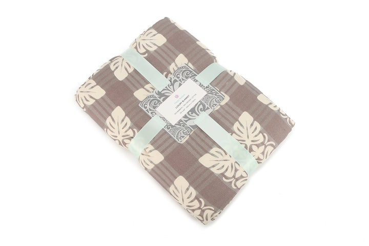Luxury Bamboo Blanket Quilt Palaka Brown