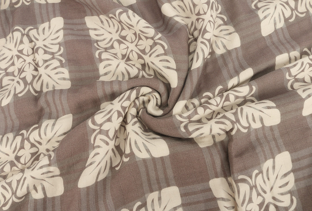 Luxury Bamboo Blanket Quilt Palaka Brown