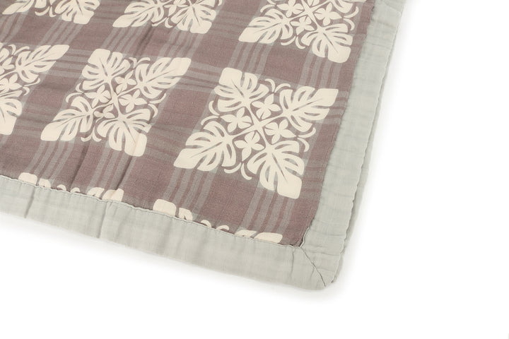 Luxury Bamboo Blanket Quilt Palaka Brown
