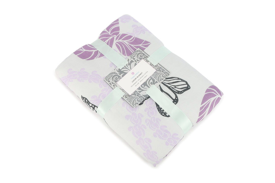 Luxury Bamboo Blanket Crownflower Purple