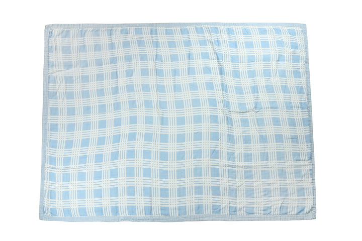 Luxury Bamboo Blanket Palaka Blue