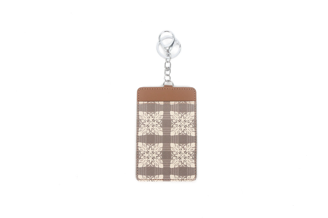 Card Case April Quilt Palaka Brown