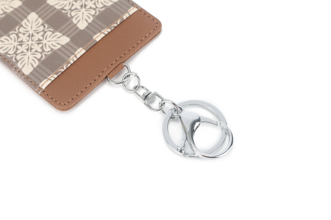 Card Case April Quilt Palaka Brown