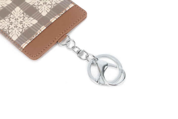 Card Case April Quilt Palaka Brown