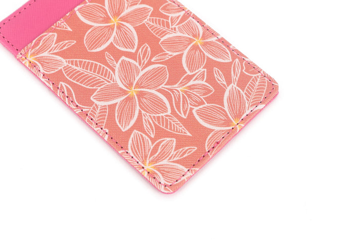 Card Case April Plumeria Pink