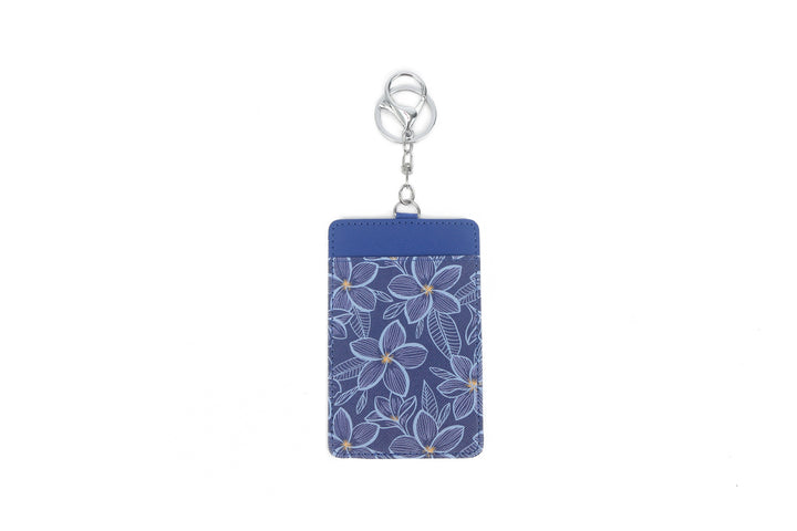 Card Case April Plumeria Blue