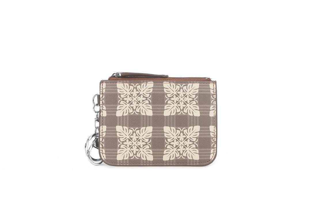 Card Case May Quilt Palaka Brown