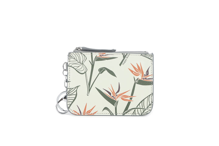 Card Case May Bird of Paradise Grey