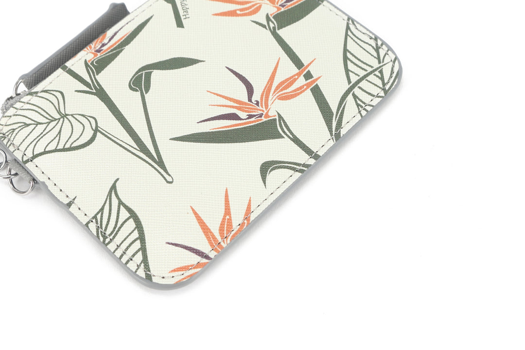 Card Case May Bird of Paradise Grey