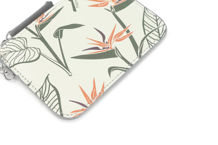 Card Case May Bird of Paradise Grey