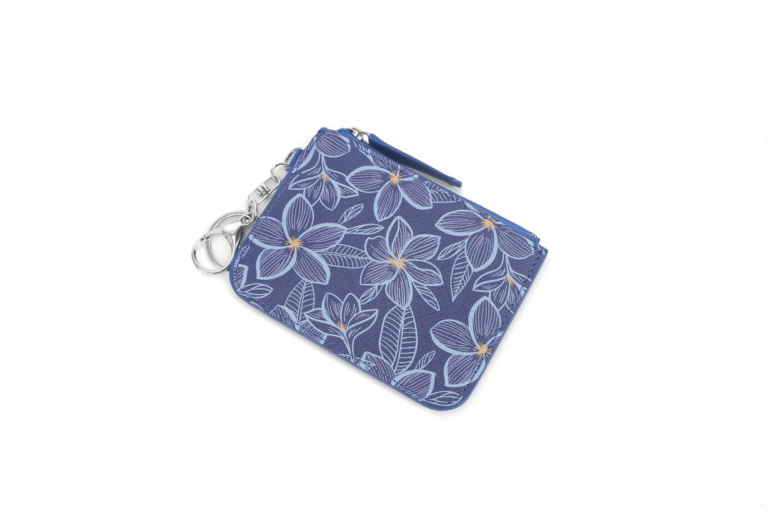 Card Case May Plumeria Blue