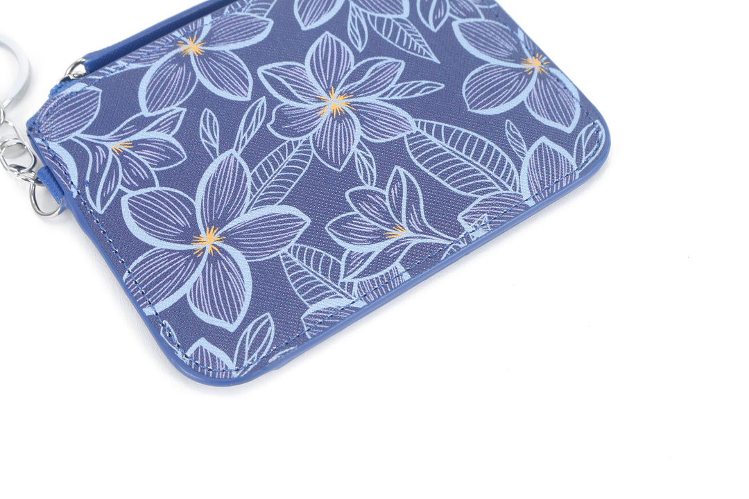 Card Case May Plumeria Blue