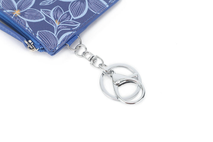 Card Case May Plumeria Blue