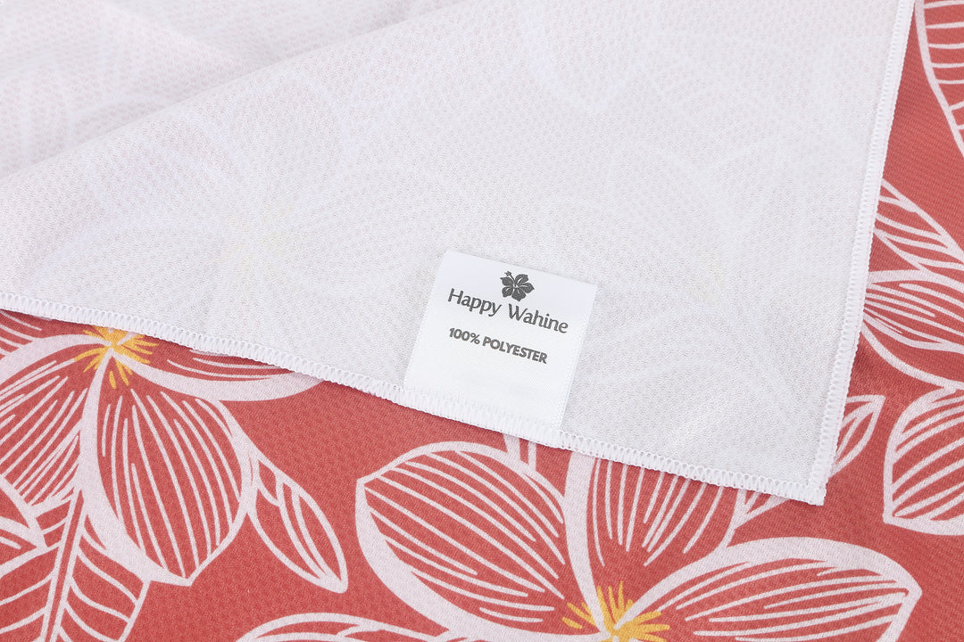 Cool Towel Plumeria Pink