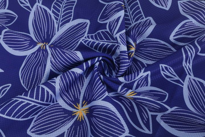 Cool Towel Plumeria Blue