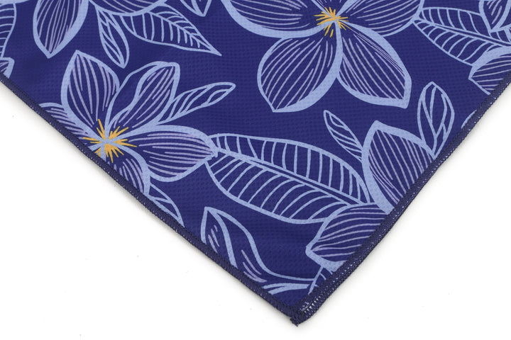 Cool Towel Plumeria Blue