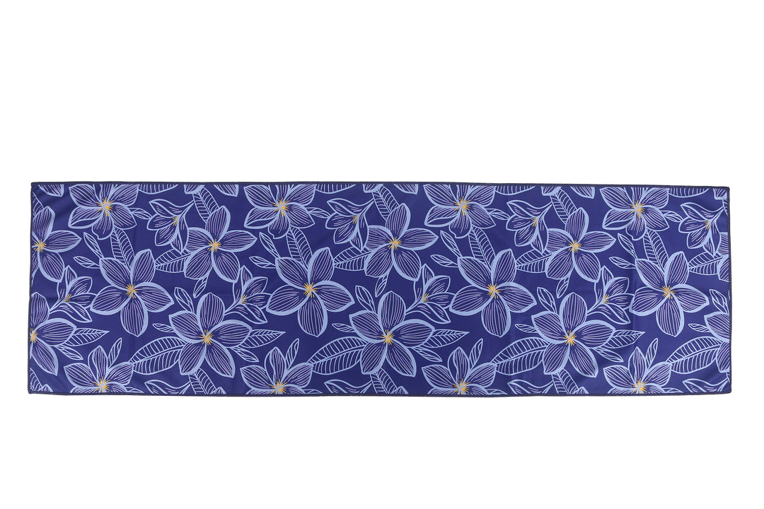 Cool Towel Plumeria Blue