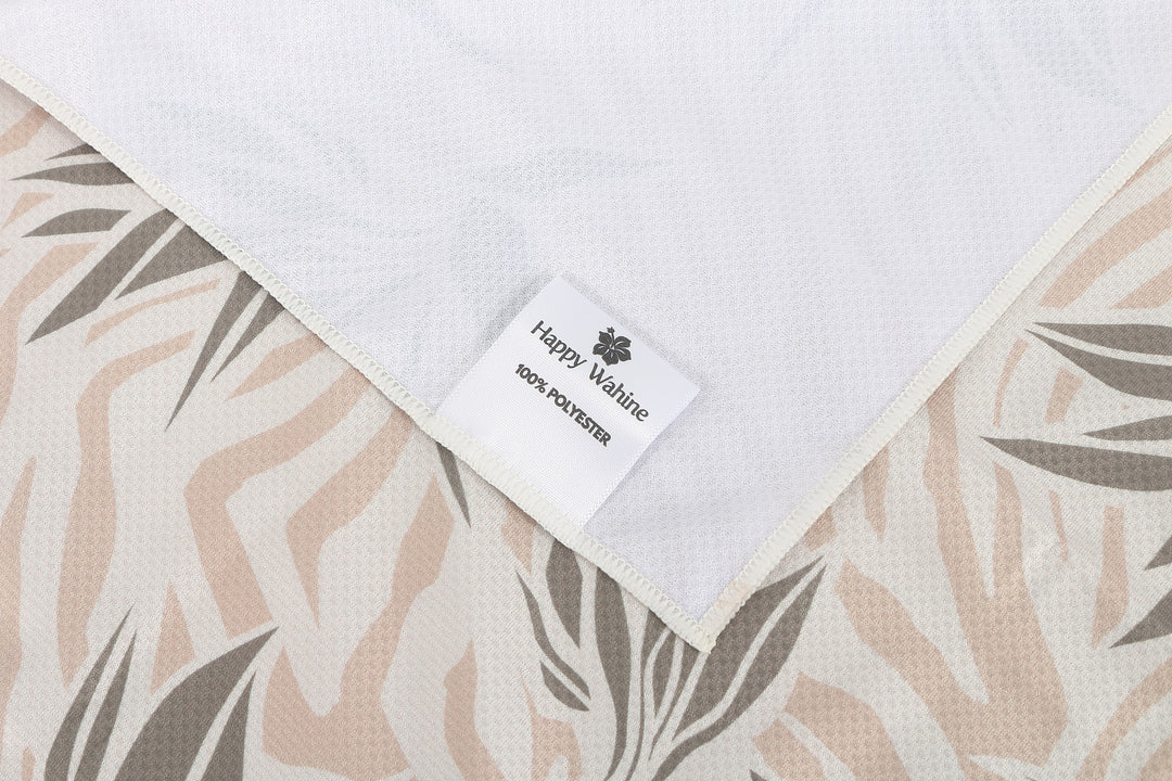 Cool Towel Bird of Paradise Zebra Beige
