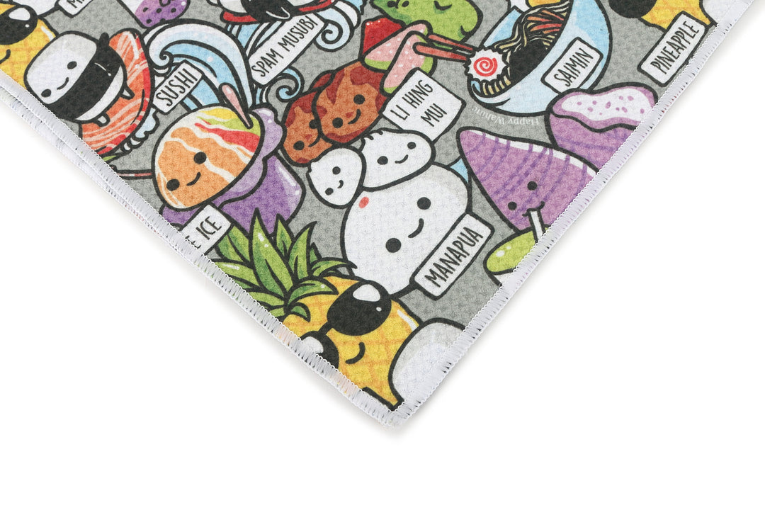 Multi-Purpose Waffle Kitchen Towel Craving Hawaii Grey