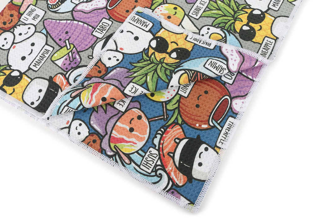 Multi-Purpose Waffle Kitchen Towel Craving Hawaii Grey