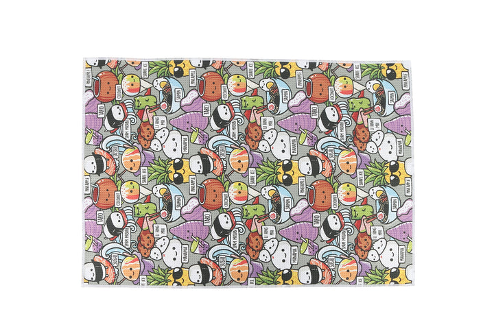 Multi-Purpose Waffle Kitchen Towel Craving Hawaii Grey