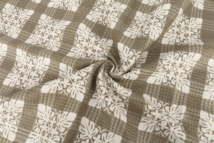 Multi-Purpose Waffle Kitchen Towel Palaka Quilt Brown