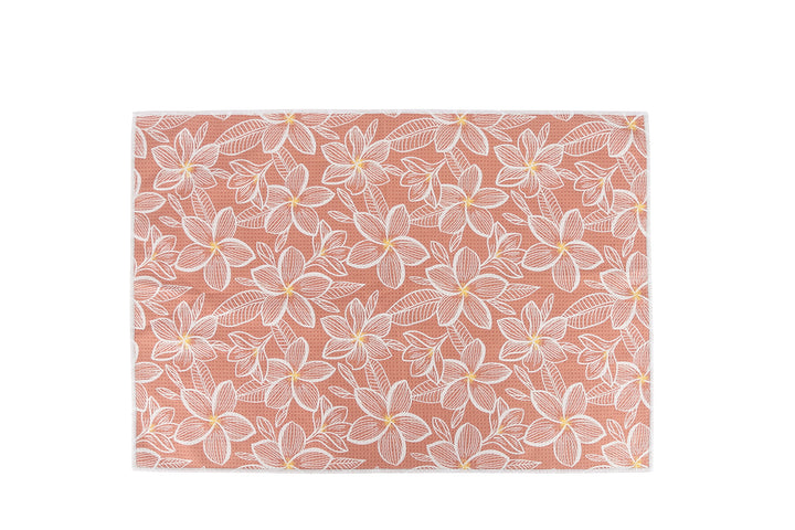 Multi-Purpose Waffle Kitchen Towel Plumeria Blue