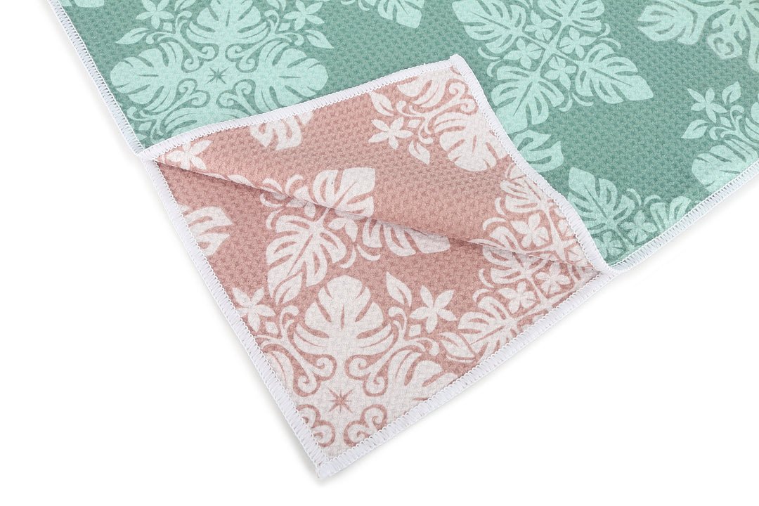 Multi-Purpose Waffle Kitchen Towel Quilt Dusy Rose