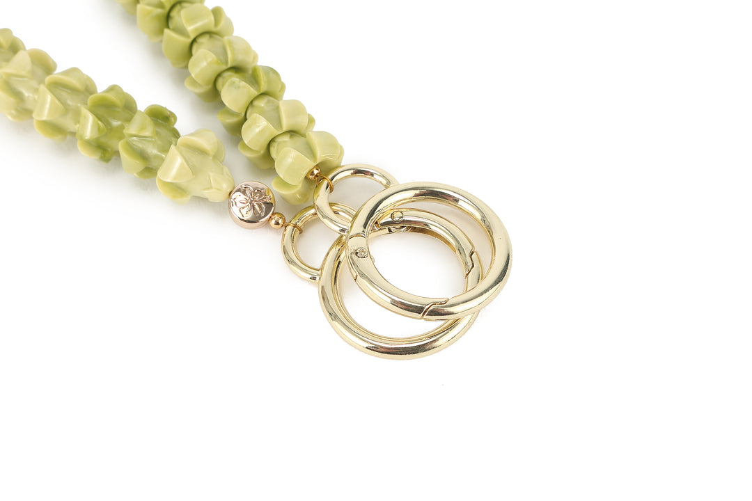 Lei Deco Charm 1-std Green Puakenikeni