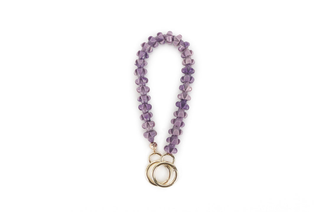 Lei Deco Charm 1-std Purple Puakenikeni