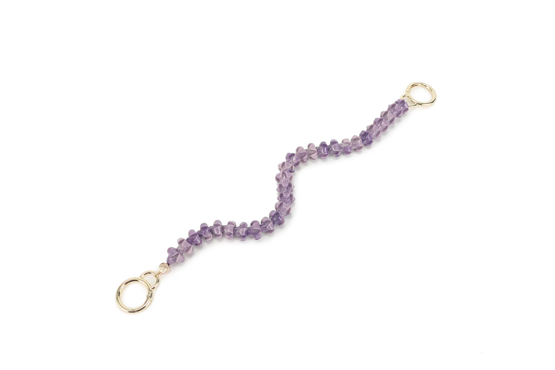 Lei Deco Charm 1-std Purple Puakenikeni