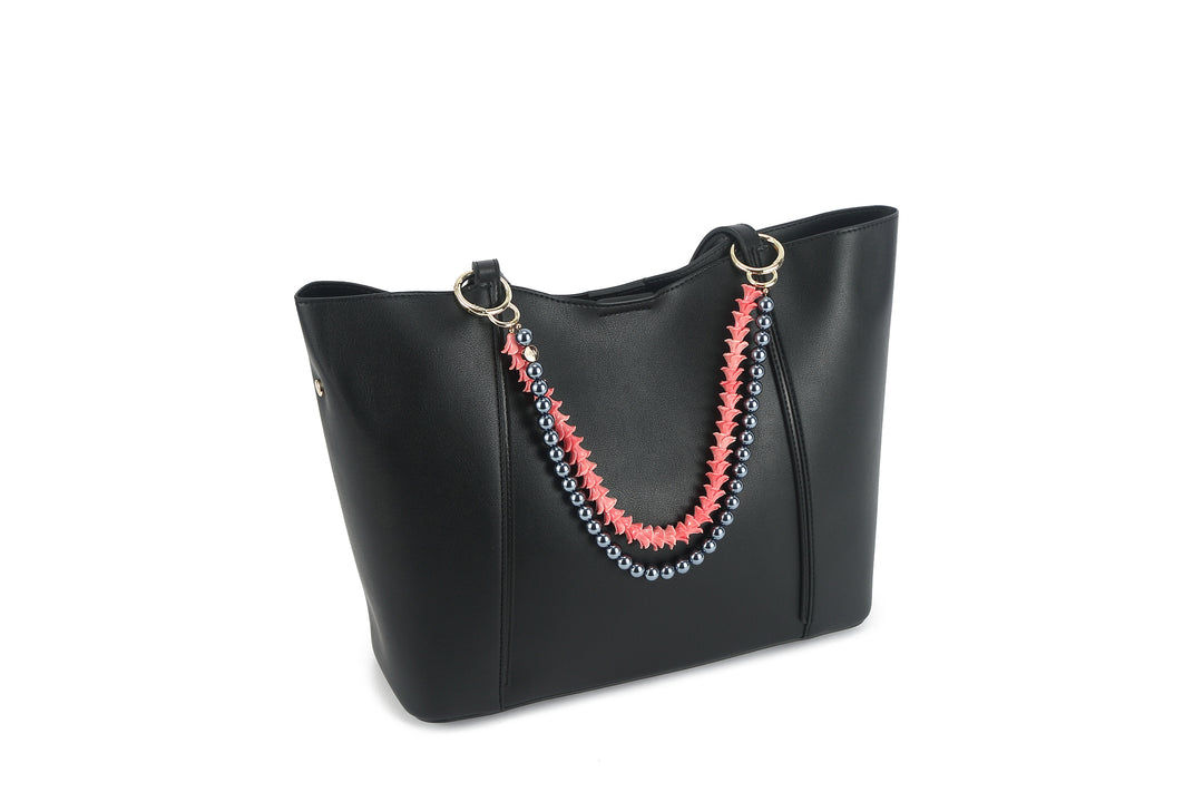 Lei Deco Charm 2-std Pink Pakalana Grey Pearl
