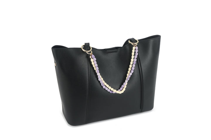 Lei Deco Charm 2-std Purple White Pikake